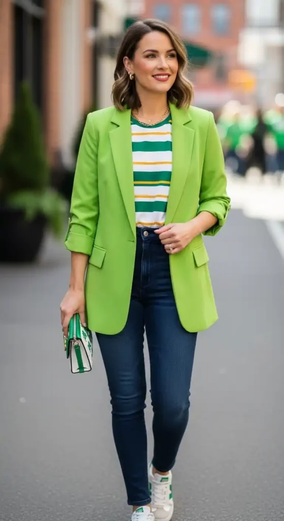 lime-green-blazer-with-striped-tee