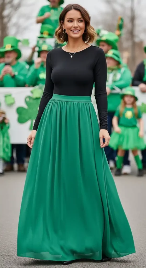 sea-foam-green-maxi-skirt-with-black-bodysuit