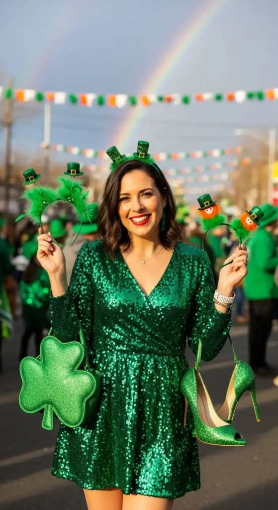 sequin-or-glittery-green-outfit