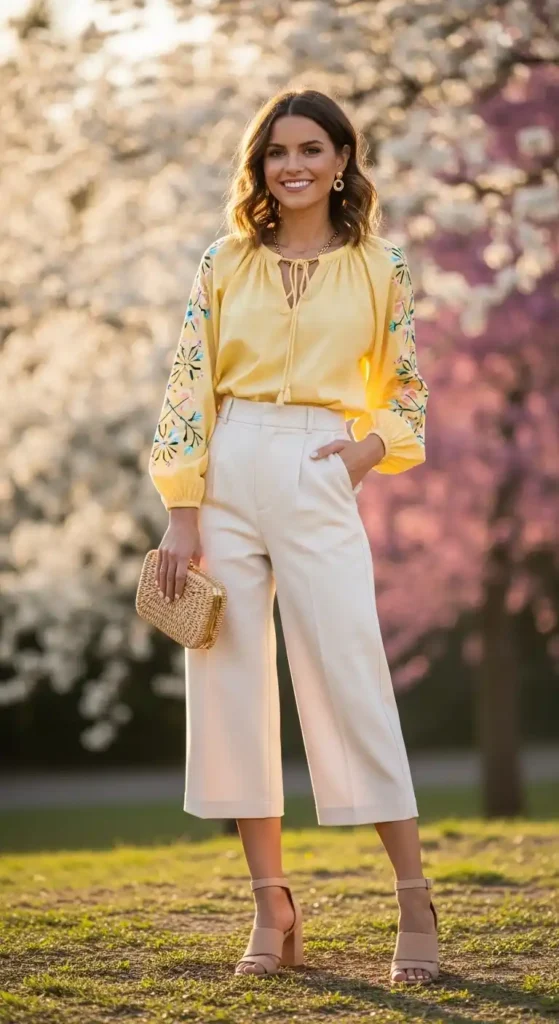 cropped-pants-with-blouse