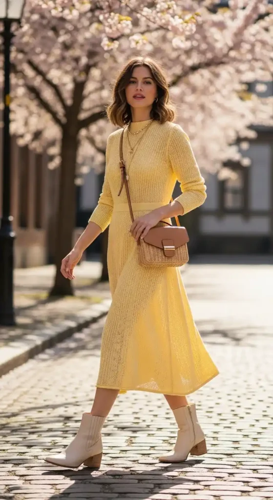 knit-dress-with-ankle-boots