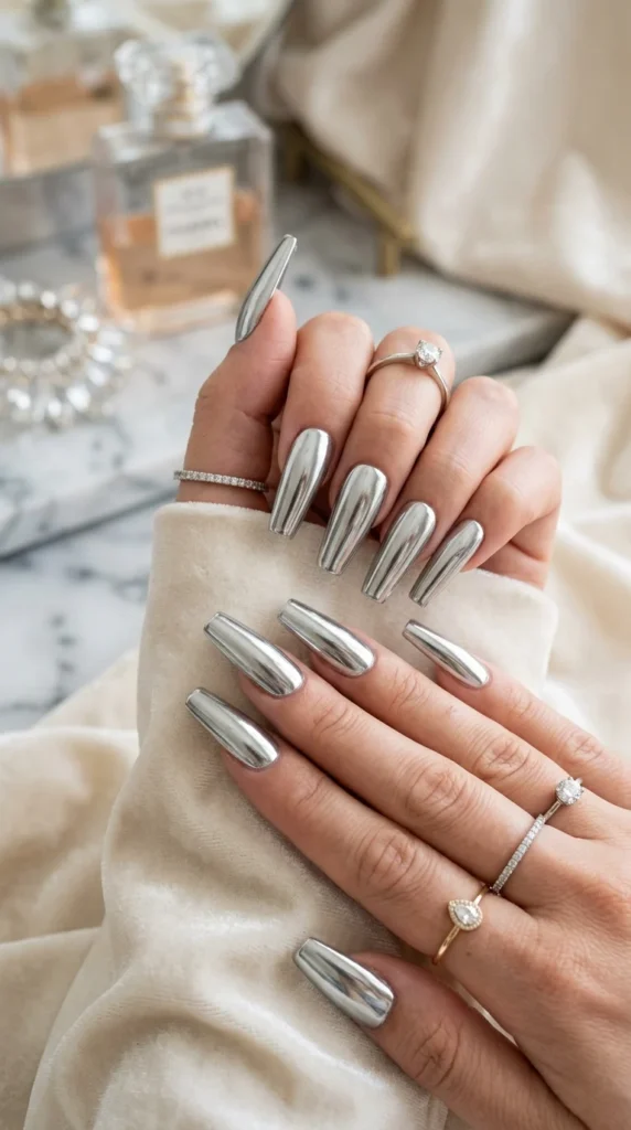 chrome-silver-coffin-nails