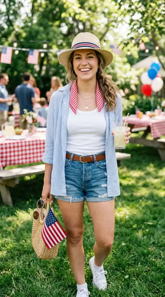17 Trendy 4th of July Outfits for Women That Look Festive & Stylish 18 cute-layered-summer-outfit