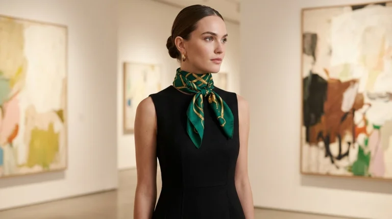 17 Stylish Scarves with Dress Outfit Ideas for a Chic and Elegant Look 19 17 Stylish Scarves with Dress Outfit Ideas for a Chic and Elegant Look