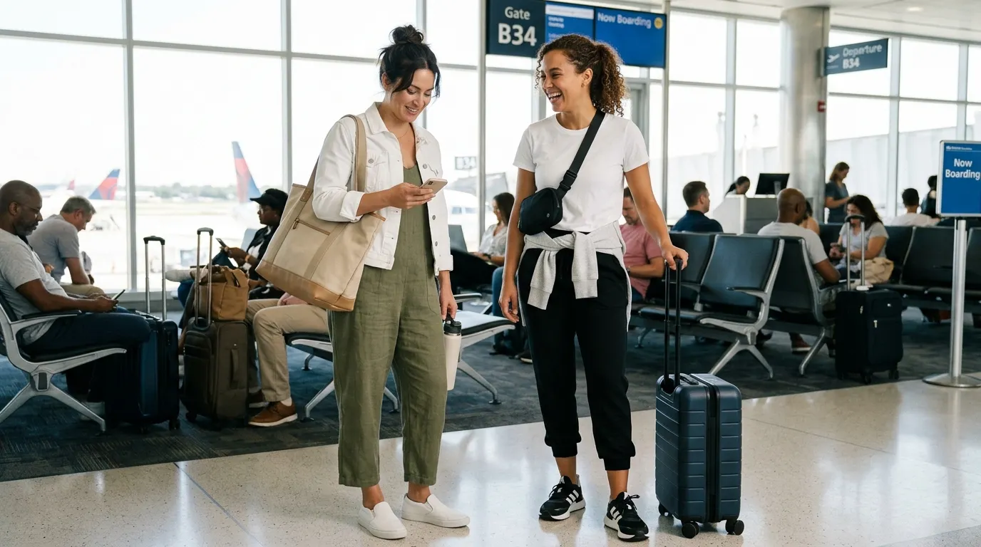 16 Cool Summer Airport Outfits for Women for Stress-Free Flights 1 cool-summer-airport-outfits