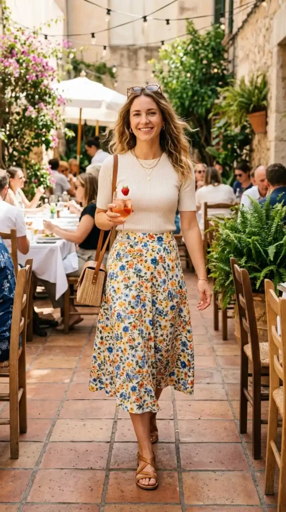 midi-skirt-with-fitted-ribbed-top