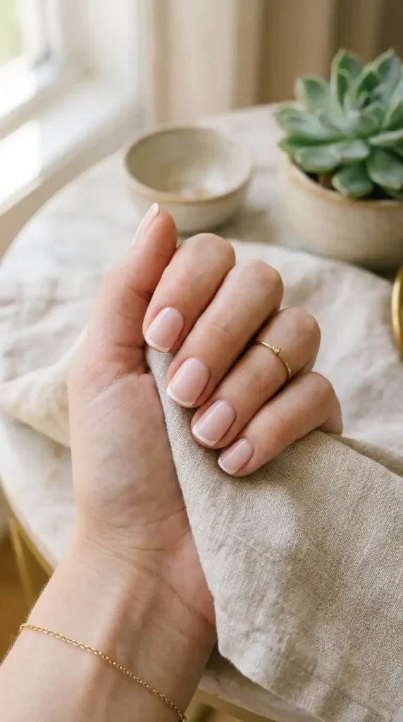 minimal-french-tip-nails