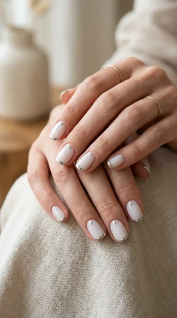 minimalist-chrome-accent-nails