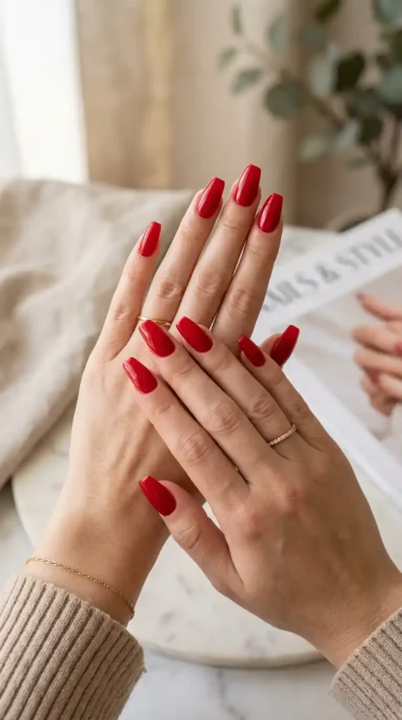 red-acrylic-nails