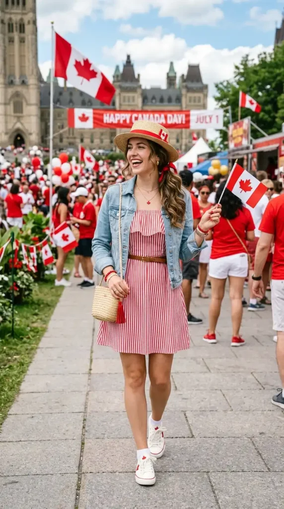 red-and-white-striped-outfit