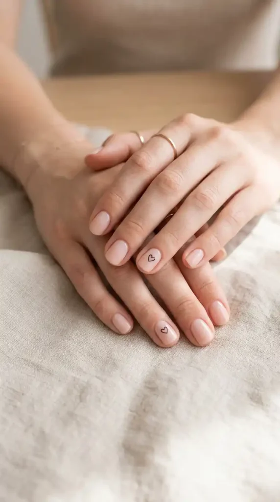 tiny-heart-accent-nails