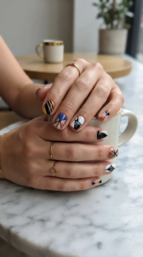bold-geometric-short-nails