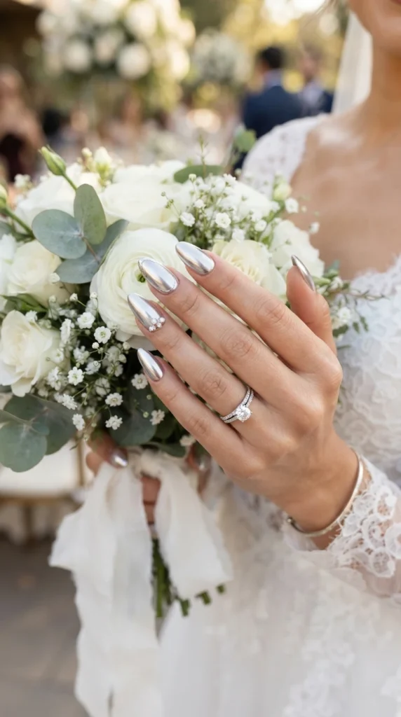 chrome-wedding-nails