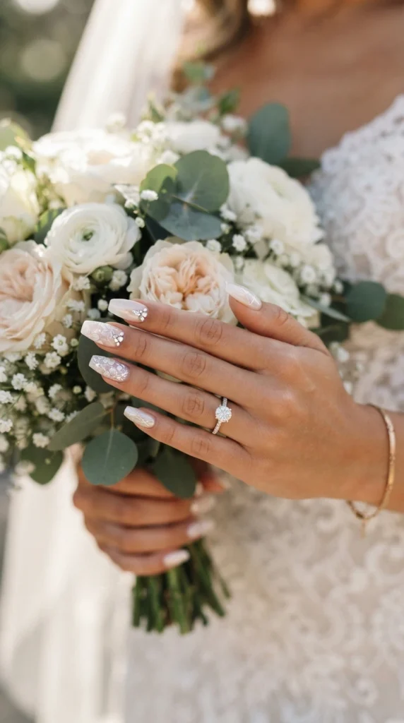 coffin-shape-modern-bridal-nails