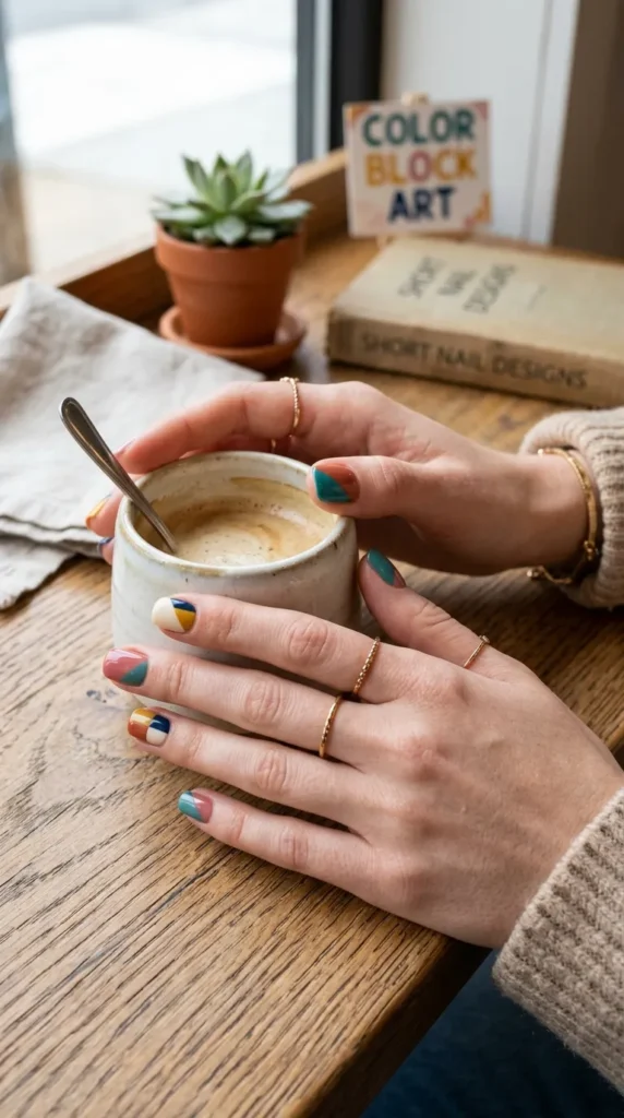 color-block-short-nail-art