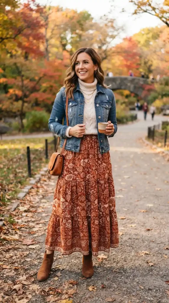 denim-jacket-with-maxi-skirt