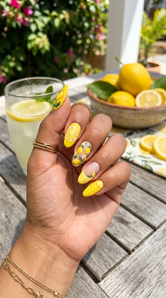 lemon-inspired-citrus-nails
