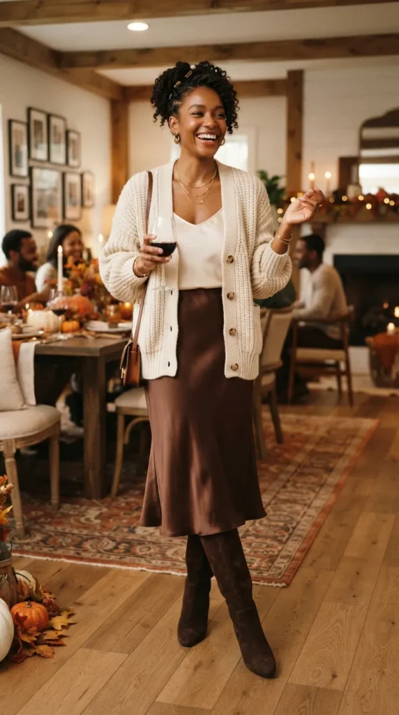 satin-midi-skirt-with-cozy-cardigan