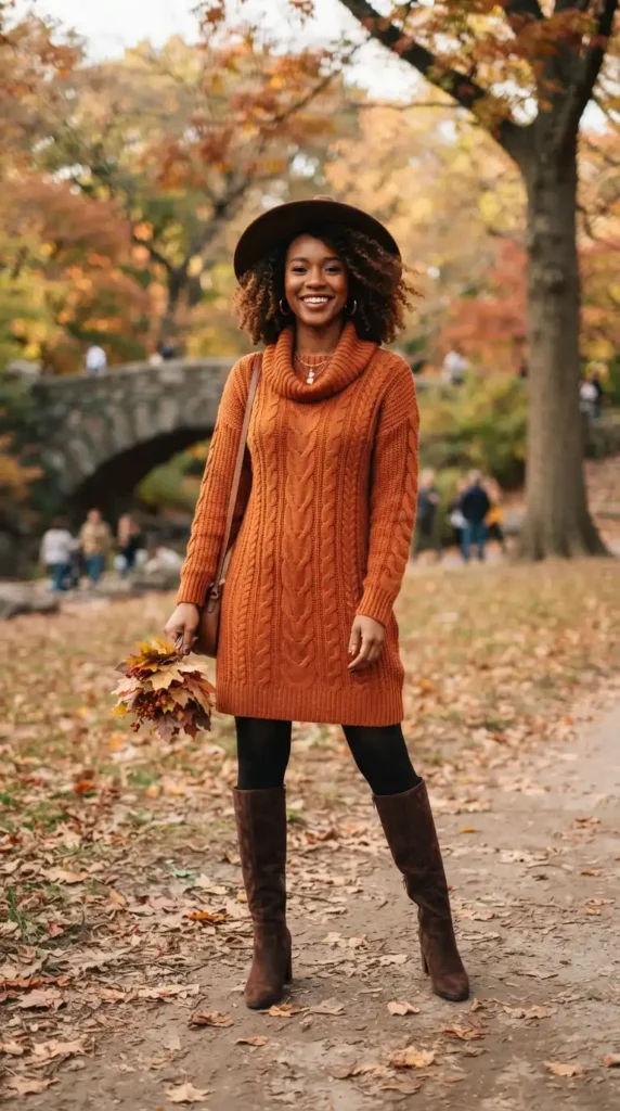 sweater-dress-with-knee-high-boots