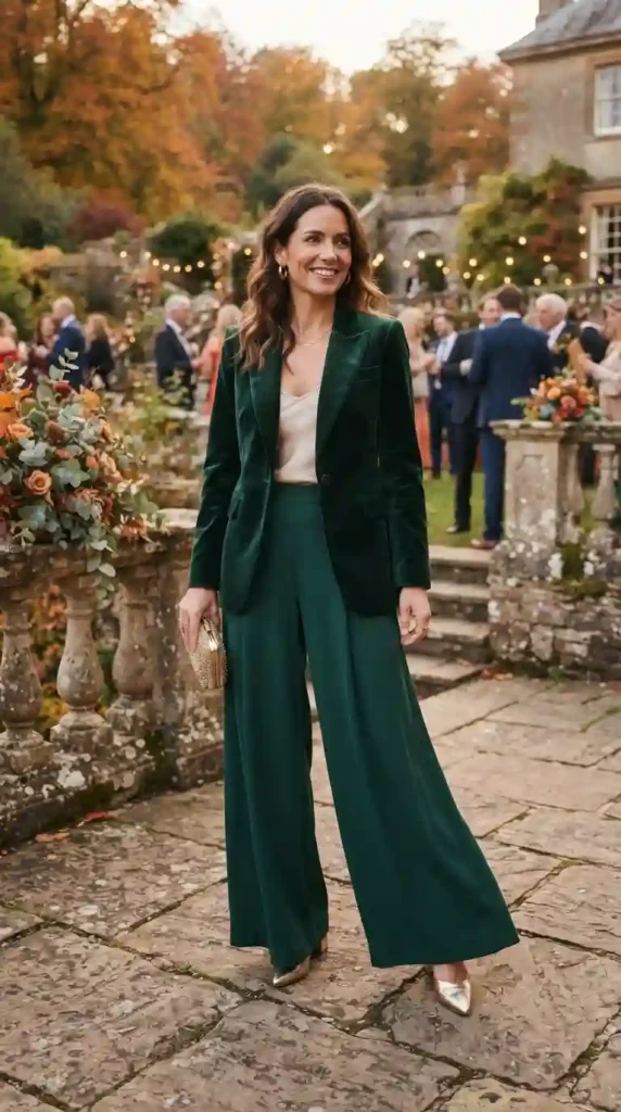 velvet-blazer-with-wide-leg-trousers